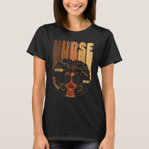 Afro Nurse Life Melanin American Black Str T-Shirt