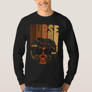 Afro Nurse Life Melanin American Black Str T-Shirt