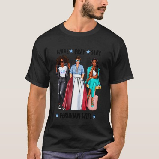 afro-peruanische Ehefrau aus Peru T-Shirt (Vorderseite)