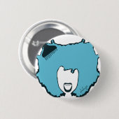 Afro Pick Button (Vorne & Hinten)