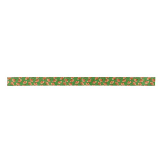 Afro Pop Ankara Fan Pattern Design Satin Ribbon Satinband (Vorderseite)