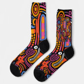 Afro-Pop' – Buntes Lebensgefühl Socken (Linkes Detail)