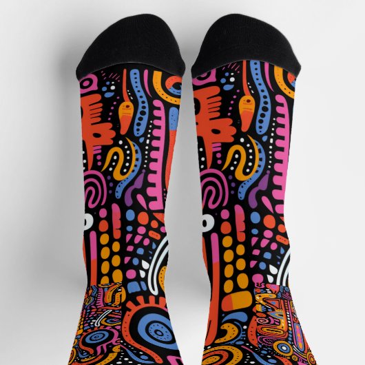 Afro-Pop' – Buntes Lebensgefühl Socken (Oben)