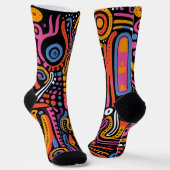 Afro-Pop' – Buntes Lebensgefühl Socken (Gewinkelt)