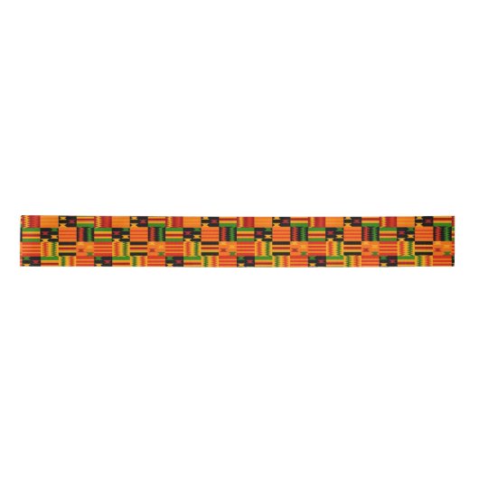 Afro Pop Kente Design Satin Ribbon Satinband (Vorderseite)
