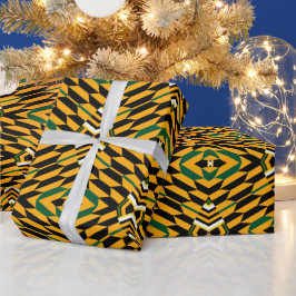 Afro Pop Kente Design Wrapping Paper Geschenkpapier