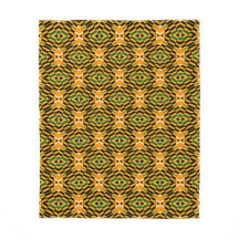 Afro Pop Kente Fleece Blanket
