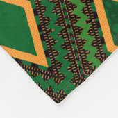 Afro Pop Kente Green Fleecedecke (Ecke)