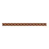 Afro Pop Kente Rose Design Satin Ribbon Ripsband (Vorderseite)