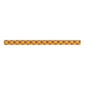Afro Pop Kente Rose Design Satin Ribbon Ripsband (Vorderseite)