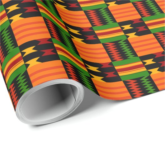 Afro Pop Modern Kente Style Geschenkpapier (Rolleneckpunkt)