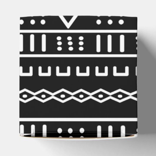Afro Pop Modern Mud Cloud Design Geschenkschachtel (Oben)