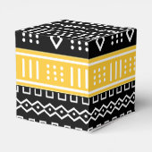 Afro Pop Modern Mud Cloud Design Geschenkschachtel (Rückseite)