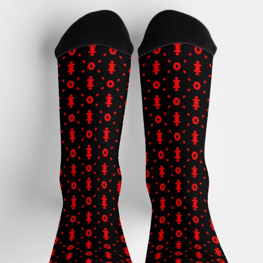 Afro Pop Moderne Mudcloth Socken (Oben)