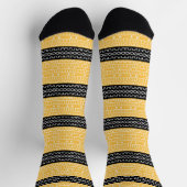 Afro Pop Moderne Mudcloth-Socken Socken (Oben)