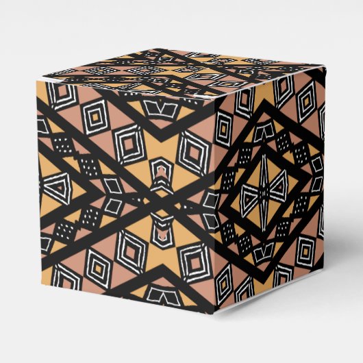 Afro Pop Modernes Bogolan-Mud-Design Geschenkschachtel (Vorderseite)