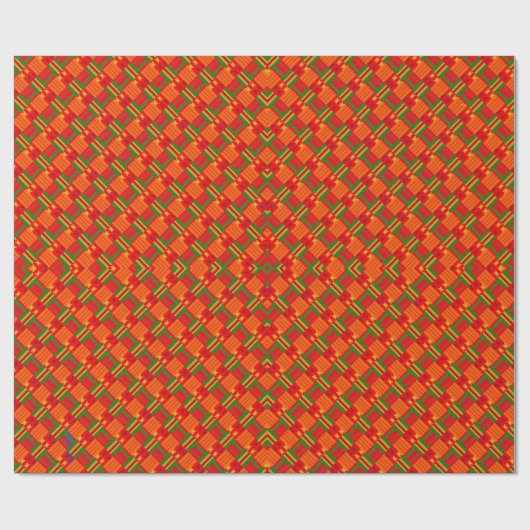 Afro Pop Supreme Caliente Wrapping Paper Geschenkpapier (Flach)