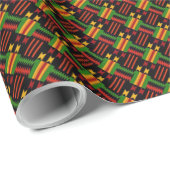 Afro Pop Supreme Dark Wrapping Paper Geschenkpapier (Rolleneckpunkt)