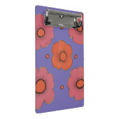 Afro Poppies Mini-Zwischenablage Mini Klemmbrett (Schrägansicht)