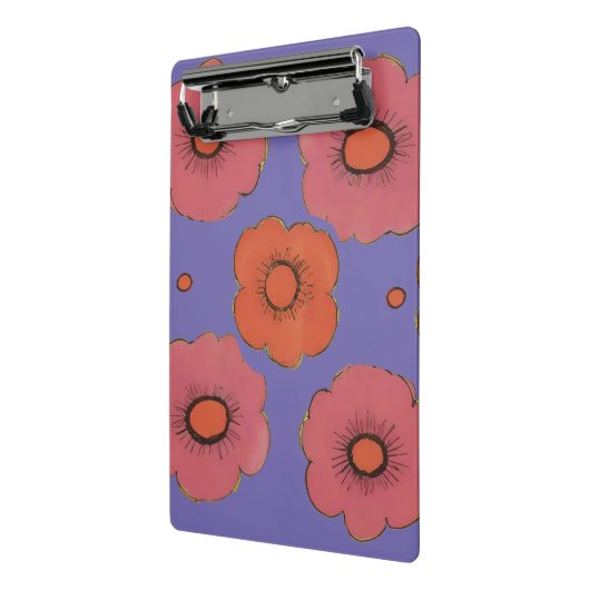 Afro Poppies Mini-Zwischenablage Mini Klemmbrett (Gewinkelt2)