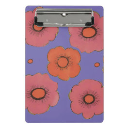 Afro Poppies Mini-Zwischenablage Mini Klemmbrett
