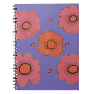 Afro Poppies Spiral Foto Notebook Notizblock