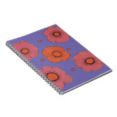 Afro Poppies Spiral Foto Notebook Notizblock (Rechte Seite)
