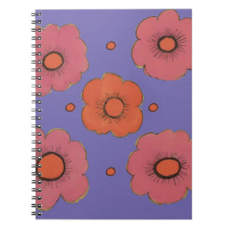 Afro Poppies Spiral Foto Notebook Notizblock