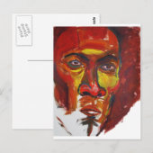 Afro Postkarte (Vorne/Hinten)