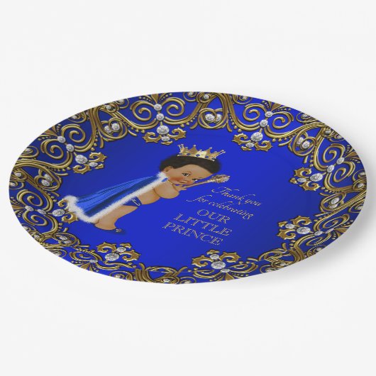 Afro Prince Baby Duschpapier Teller (Schrägansicht)