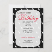 Afro Puff Geburtstagsparty Einladungen (Vorderseite)