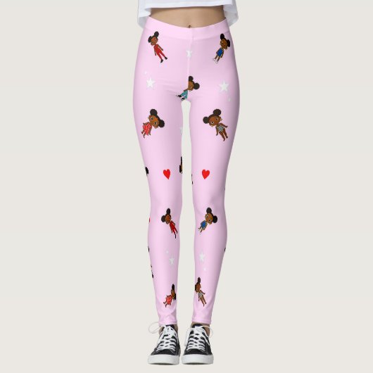 Afro Puff Leggings (Vorderseite)