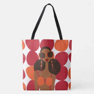 Afro Puffs Shoulder Tasche