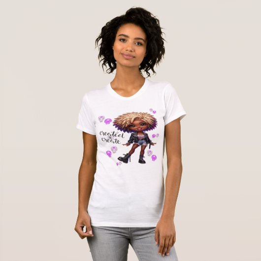 Afro Punk, erstellt, um Ladys T - Shirt zu schaffe (Vorne ganz)