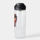 Afro Queen Art Fashion Melanin Chic Custom Trinkflasche (Rückseite)