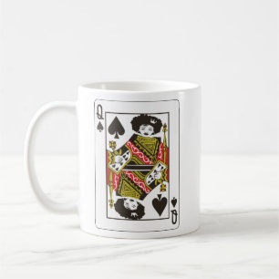 Afro Queen of Spades Black Queen of Spade Card Kaffeetasse