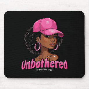 Afro Queen Sy Black Woman Unbothe Mousepad