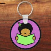 Afro Reader - Schlüsselanhänger (Vorderseite)