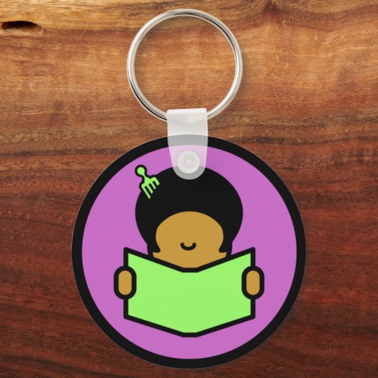 Afro Reader - Schlüsselanhänger (Vorderseite)