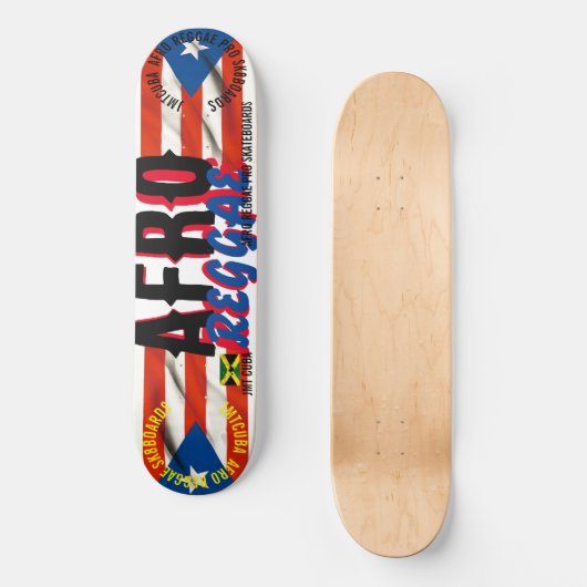 AFRO REGGAE JMT CUBA 8 1/4" Skateboard Deck (Vorderseite)