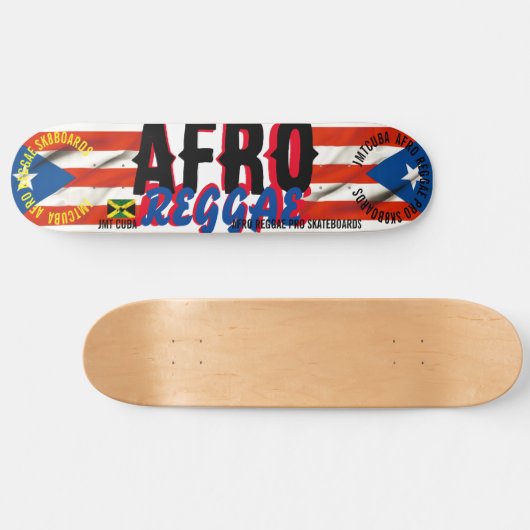 AFRO REGGAE JMT CUBA 8 1/4" Skateboard Deck (Horizontal)