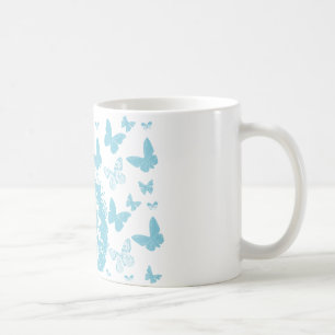 Afro, Schmetterlinge und Sonnenbrillen Kaffeetasse