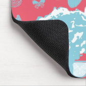 Afro, Schmetterlinge und Sonnenbrillen Mousepad (Ecke)