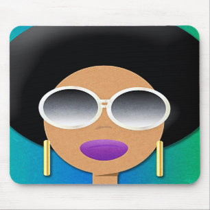 Afro-Schönheit Mousepad
