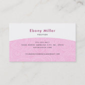 Afro Seamstress Logo Business Cards Visitenkarte (Rückseite)