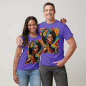 Afro Soul Diva Vibrannt Art T-Shirt (Unisex)