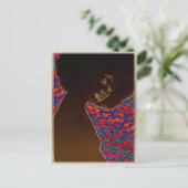 Afro Soul Sister Postkarte (Stehend Vorderseite)