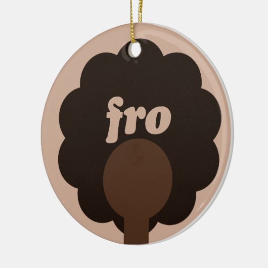 Afro Spaß Keramik Ornament (Links)