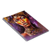 Afro Steampunk Inspiriert Art Notizblock (Rechte Seite)