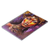 Afro Steampunk Inspiriert Art Notizblock (Linke Seite)